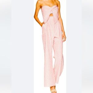 Bardot Striped Jumpsuit Size 6 Small New with Tags Never Worn